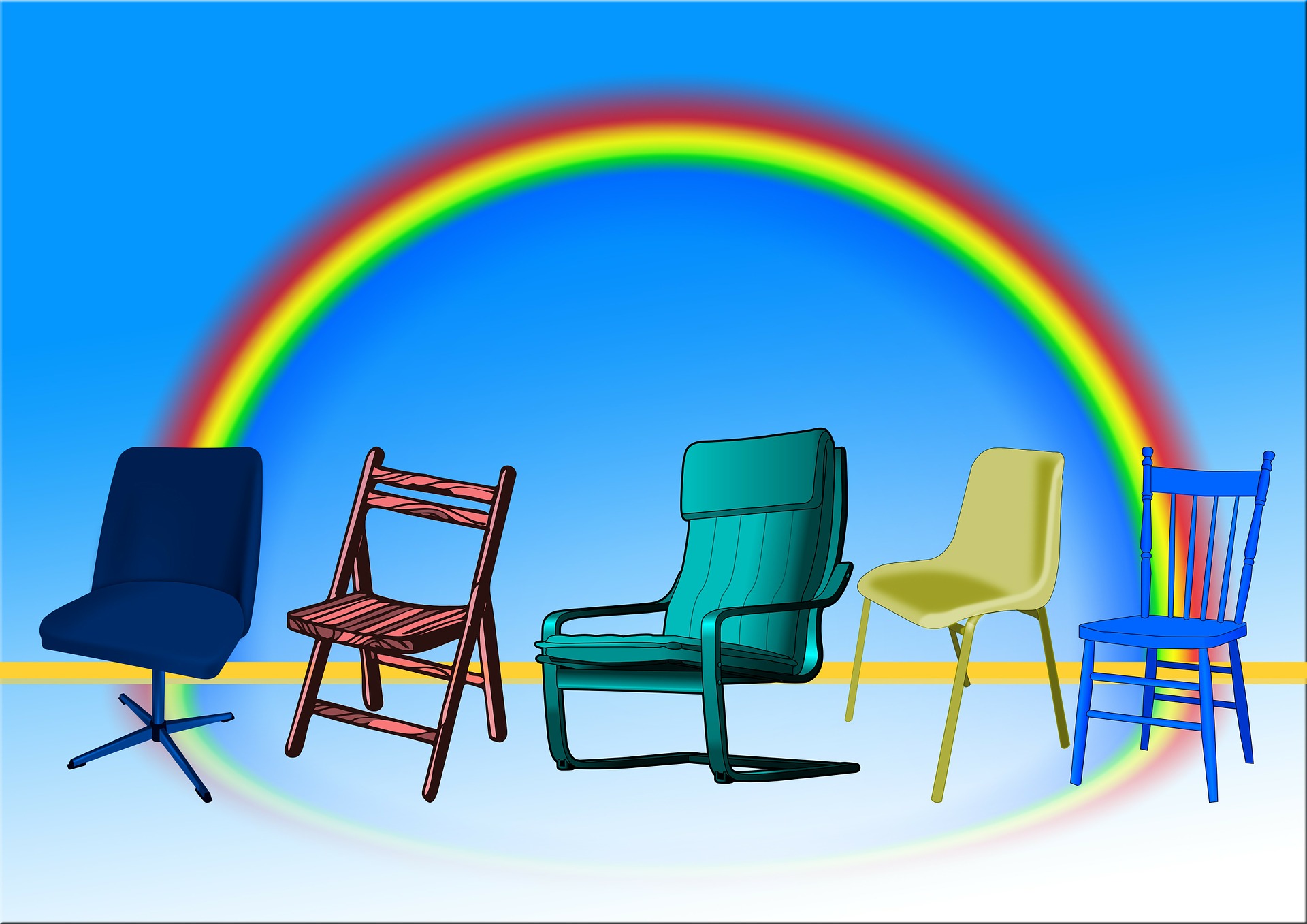 different chairs