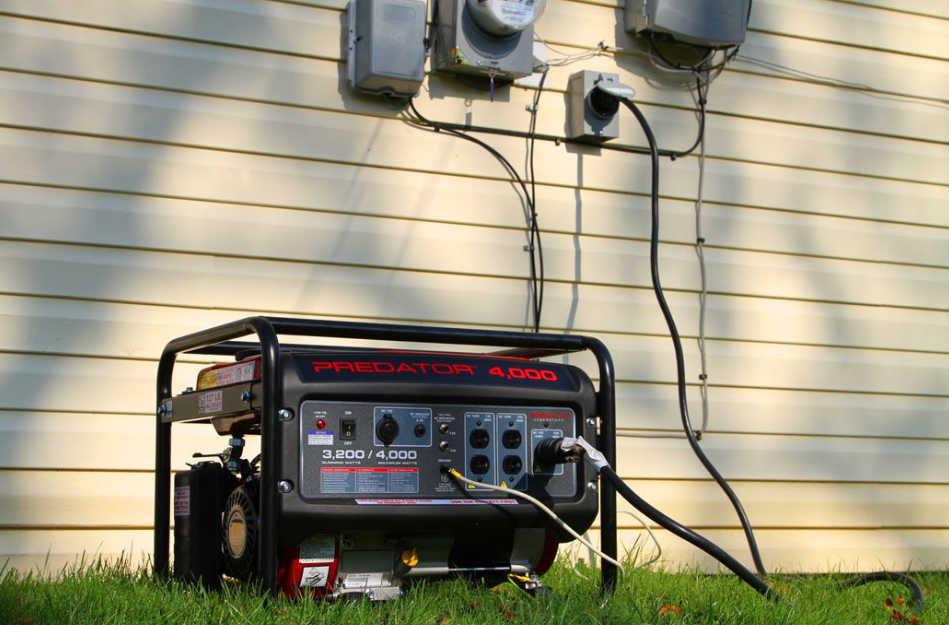generator connected to home power wirings